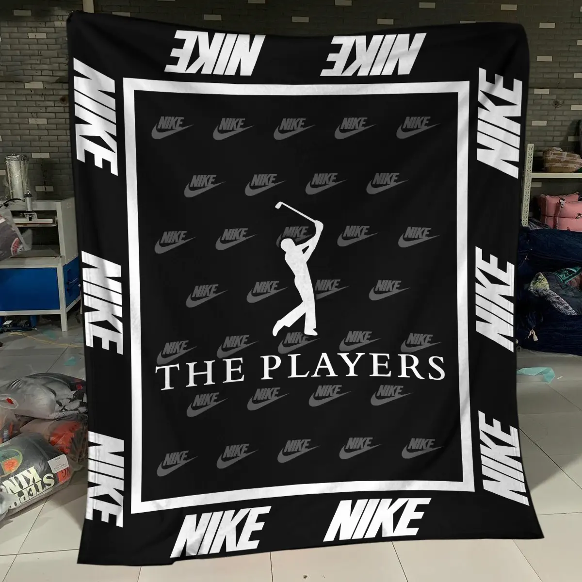 The Players Championship Tournament Nike Brand Exclusive Logo All Over Prints BLTPS221024A01NKBLK - Blanket