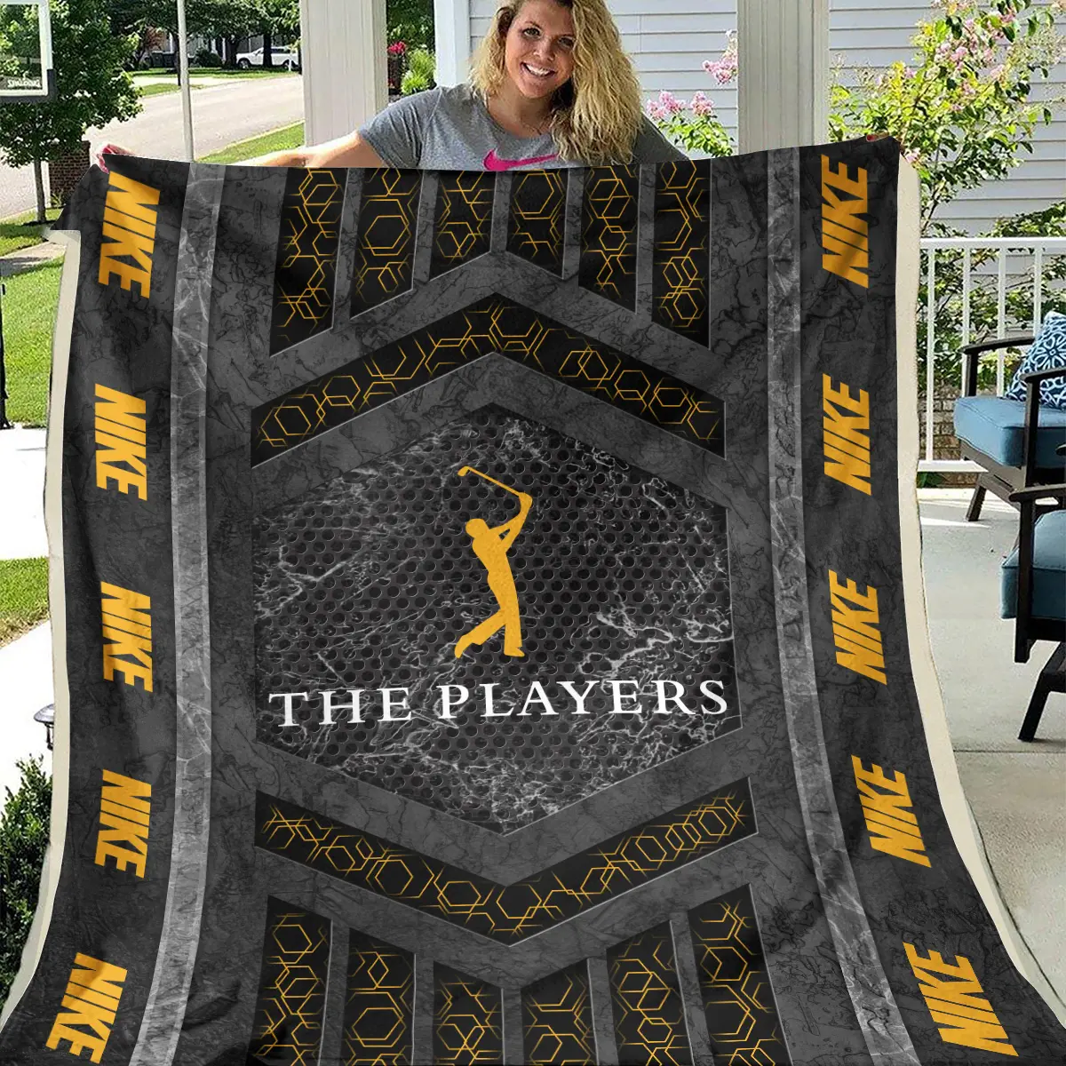 The Players Championship Tournament Nike Brand Exclusive Logo All Over Prints BLTPS231024A01NKBLK - Blanket