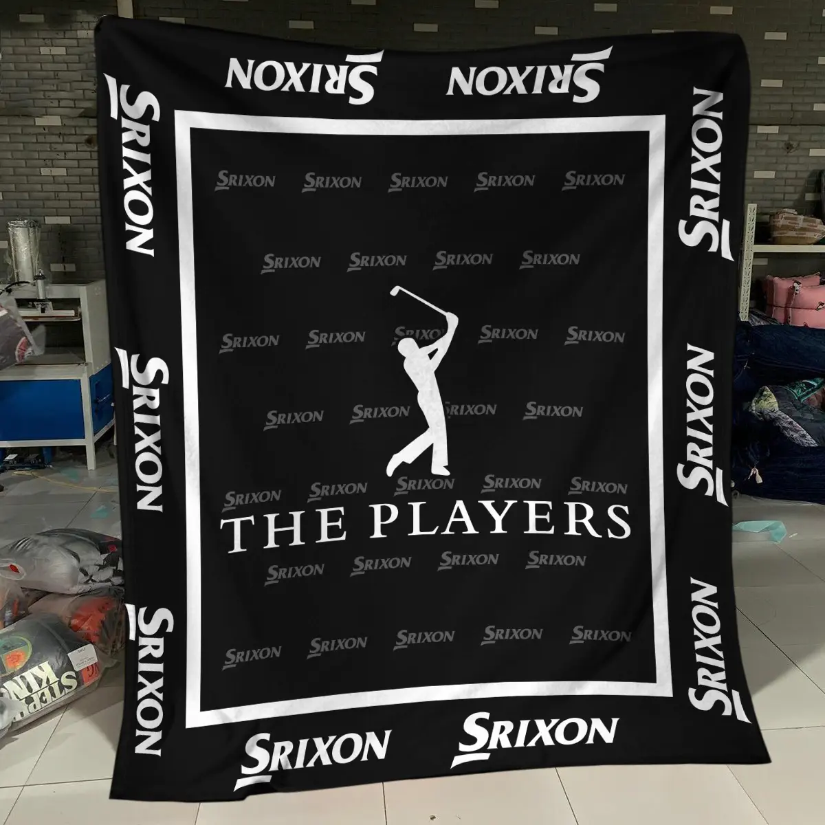 The Players Championship Tournament Srixon Brand Exclusive Logo All Over Prints BLTPS221024A01SRBLK - Blanket