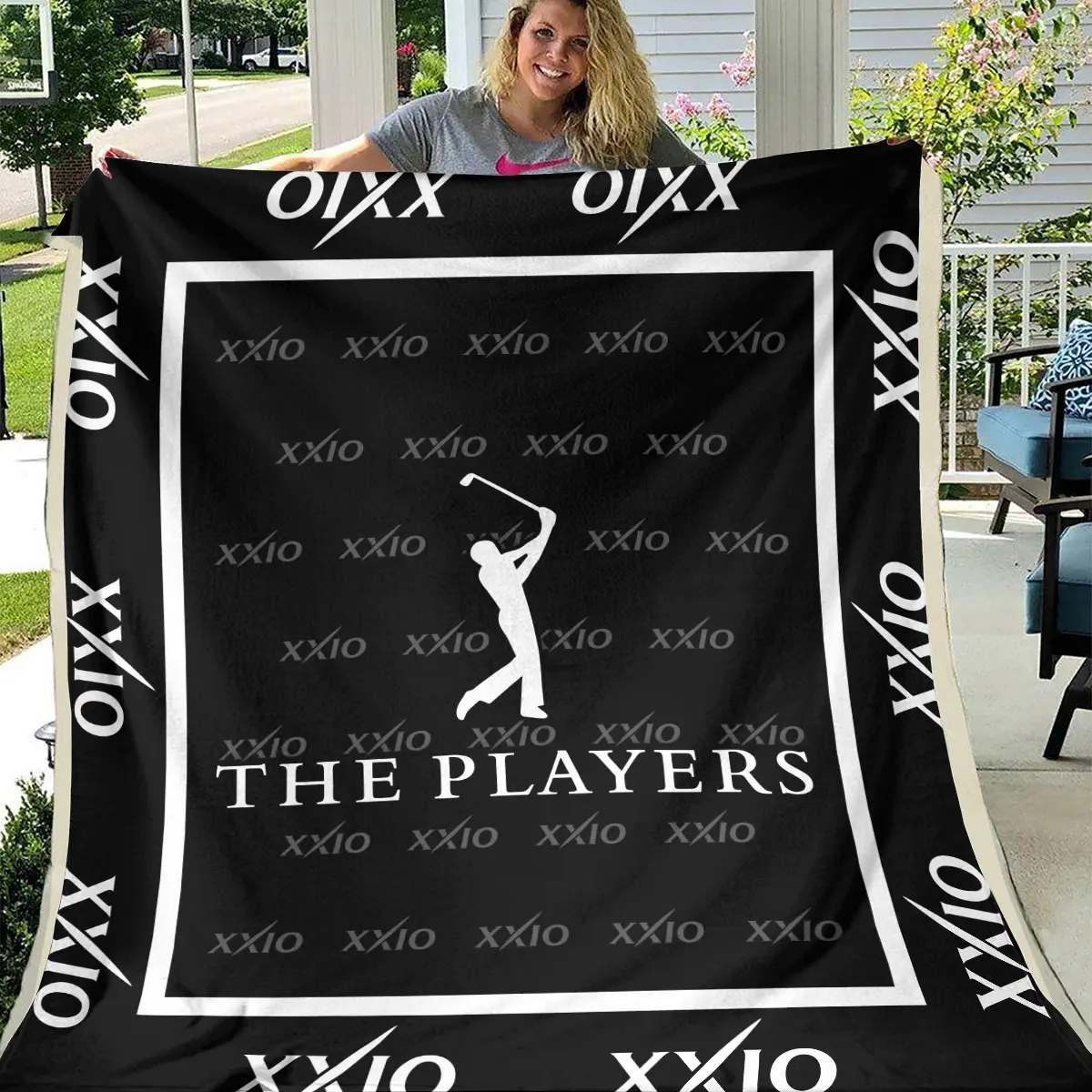 The Players Championship Tournament XXIO Brand Exclusive Logo All Over Prints BLTPS221024A01XXBLK - Blanket