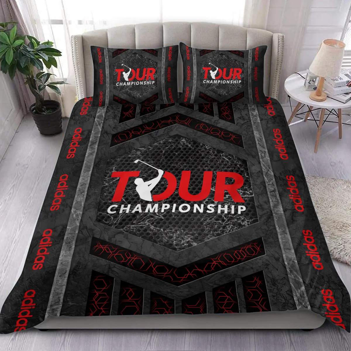 TOUR Championship Tournament Adidas Brand Exclusive Logo All Over Prints BLTC231024A01ADSJT - Bedding Set