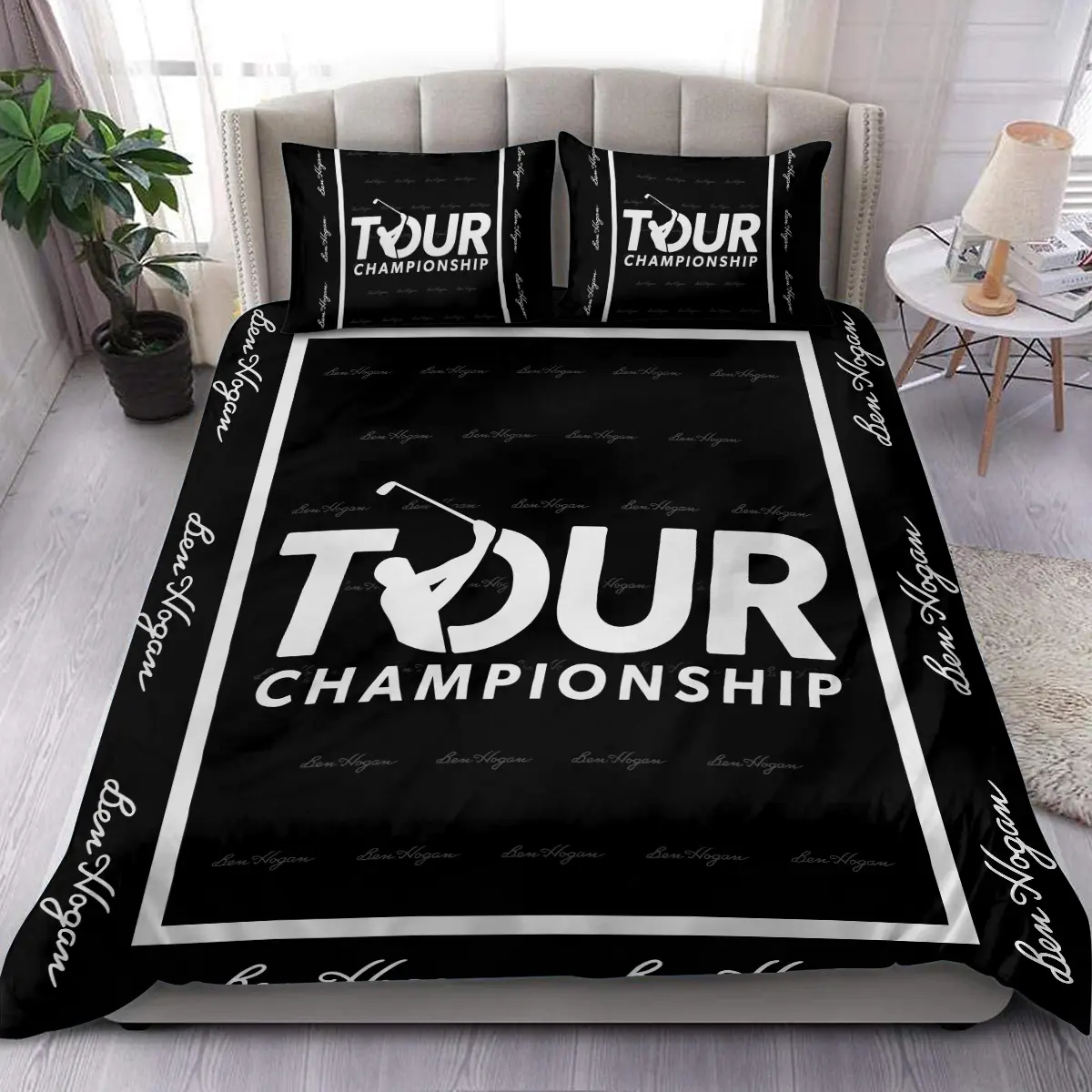 TOUR Championship Tournament Ben Hogan Brand Exclusive Logo All Over Prints BLTC221024A01BHSJT - Bedding Set