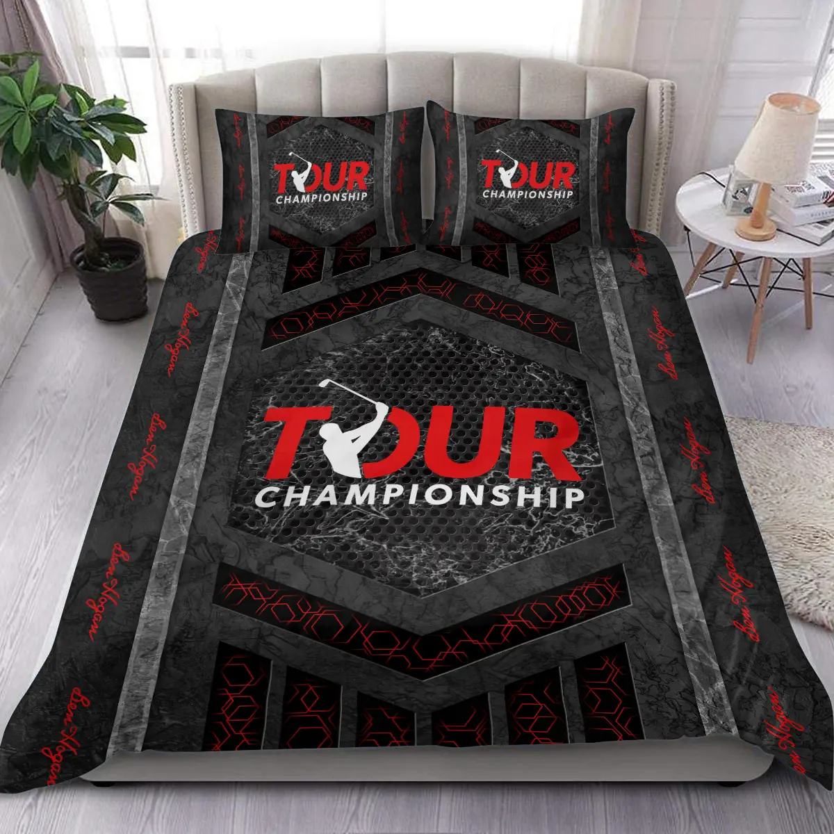 TOUR Championship Tournament Ben Hogan Brand Exclusive Logo All Over Prints BLTC231024A01BHSJT - Bedding Set