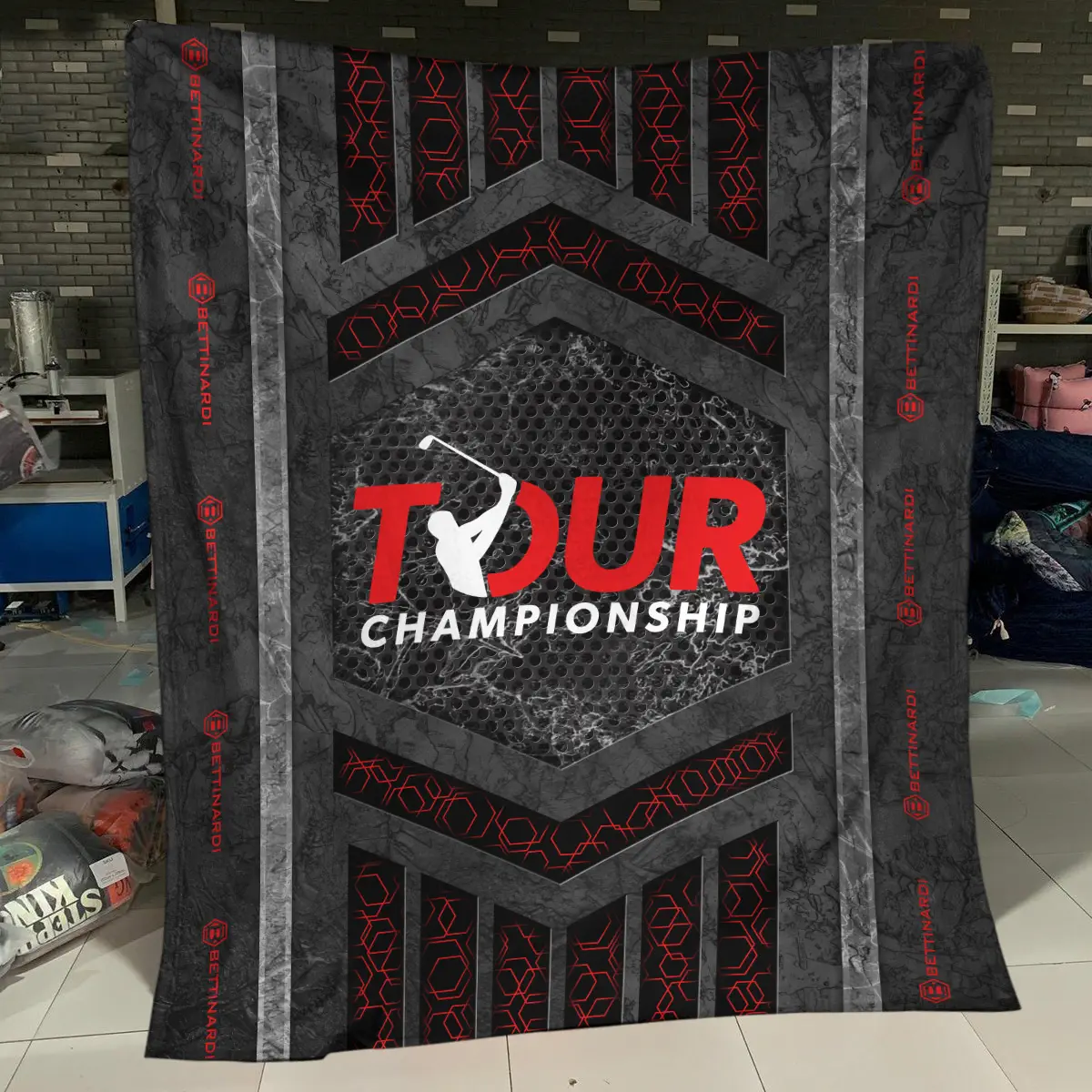 TOUR Championship Tournament Bettinardi Golf Brand Exclusive Logo All Over Prints BLTC231024A01BGBLK - Blanket