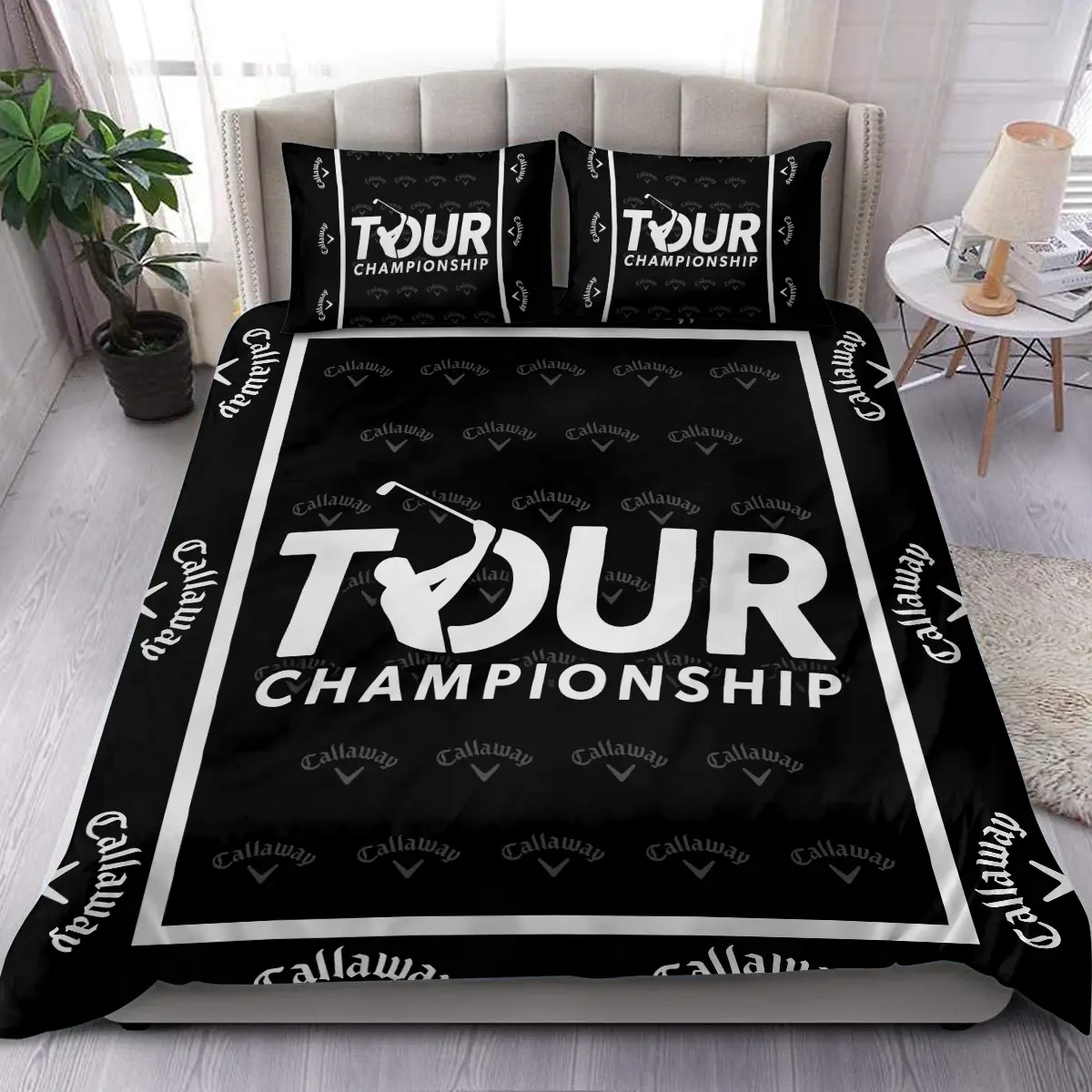 Ryder Cup Tournament Callaway Brand Exclusive Logo All Over Prints BLRC221024A01CLWSJT - Bedding Set