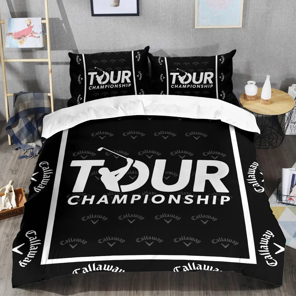 TOUR Championship Tournament Callaway Brand Exclusive Logo All Over Prints BLTC221024A01CLWSJT - Bedding Set