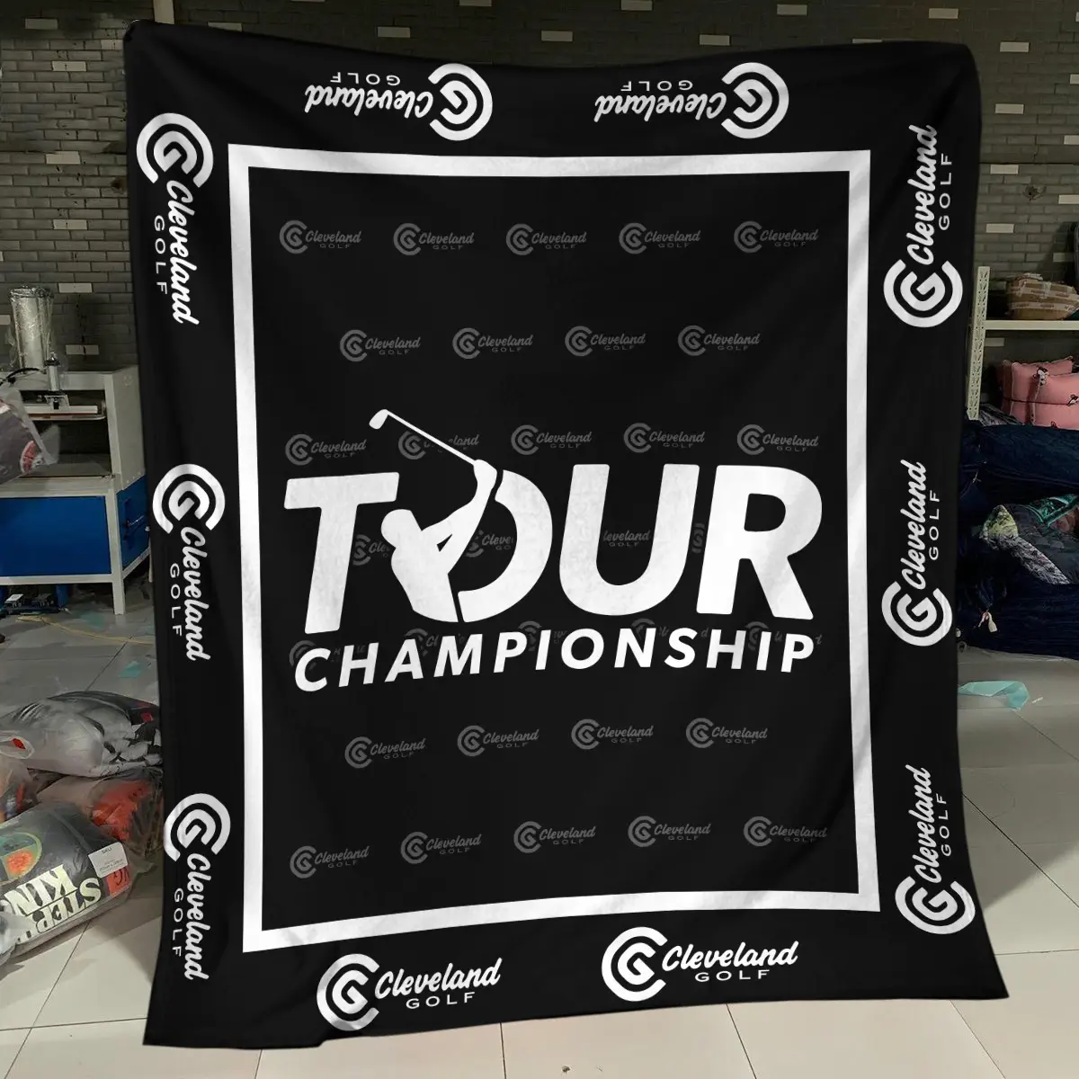 Presidents Cup Tournament Cleveland Golf Brand Exclusive Logo All Over Prints BLPC221024A01CLBLK - Blanket