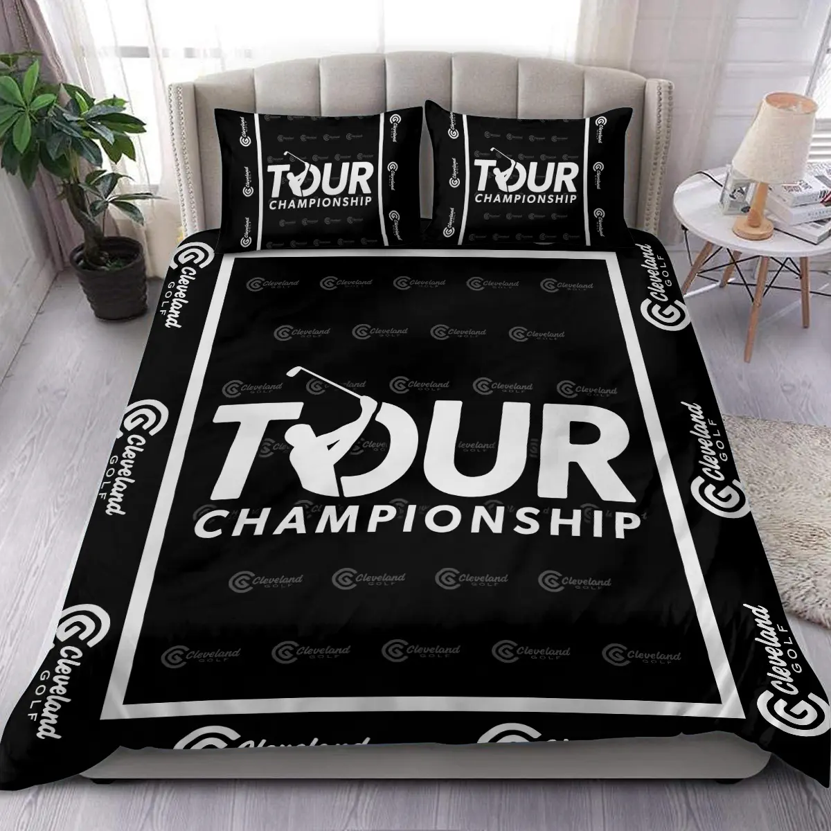 TOUR Championship Tournament Cleveland Golf Brand Exclusive Logo All Over Prints BLTC221024A01CLSJT - Bedding Set