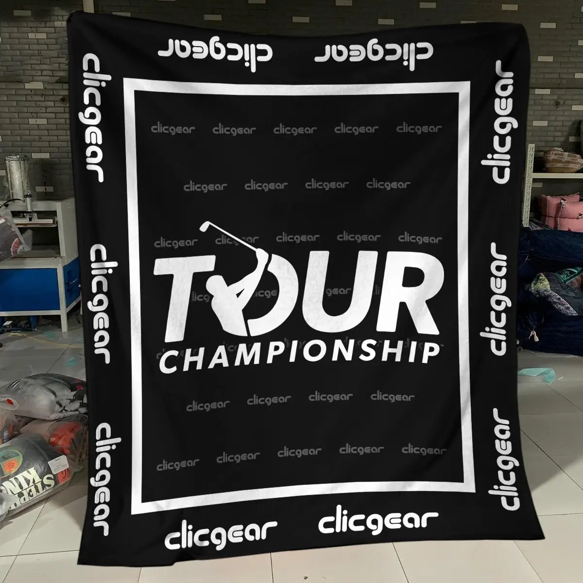 Ryder Cup Tournament Clicgear Brand Exclusive Logo All Over Prints BLRC221024A01CLIBLK - Blanket