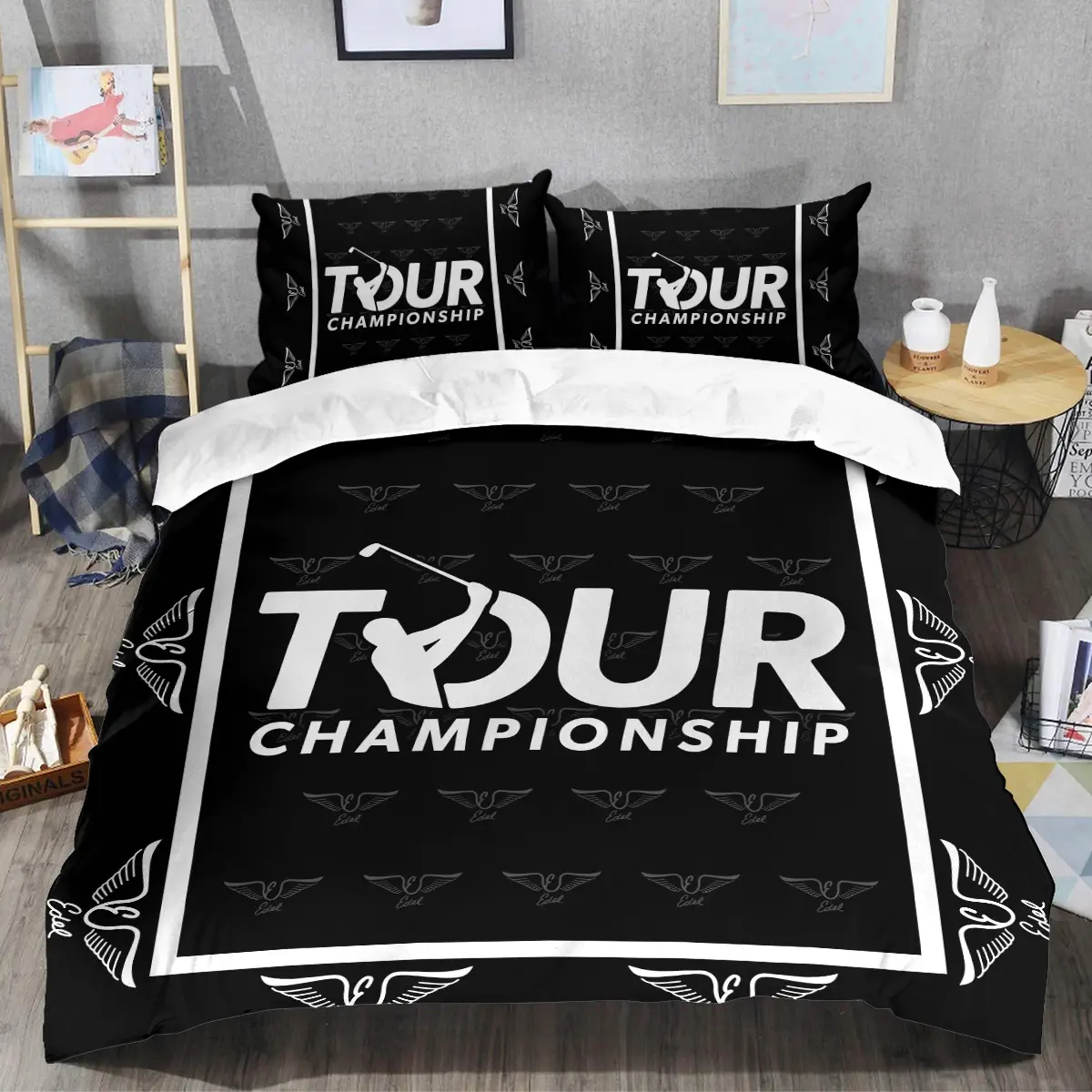 TOUR Championship Tournament Edel Golf Brand Exclusive Logo All Over Prints BLTC221024A01EGSJT - Bedding Set