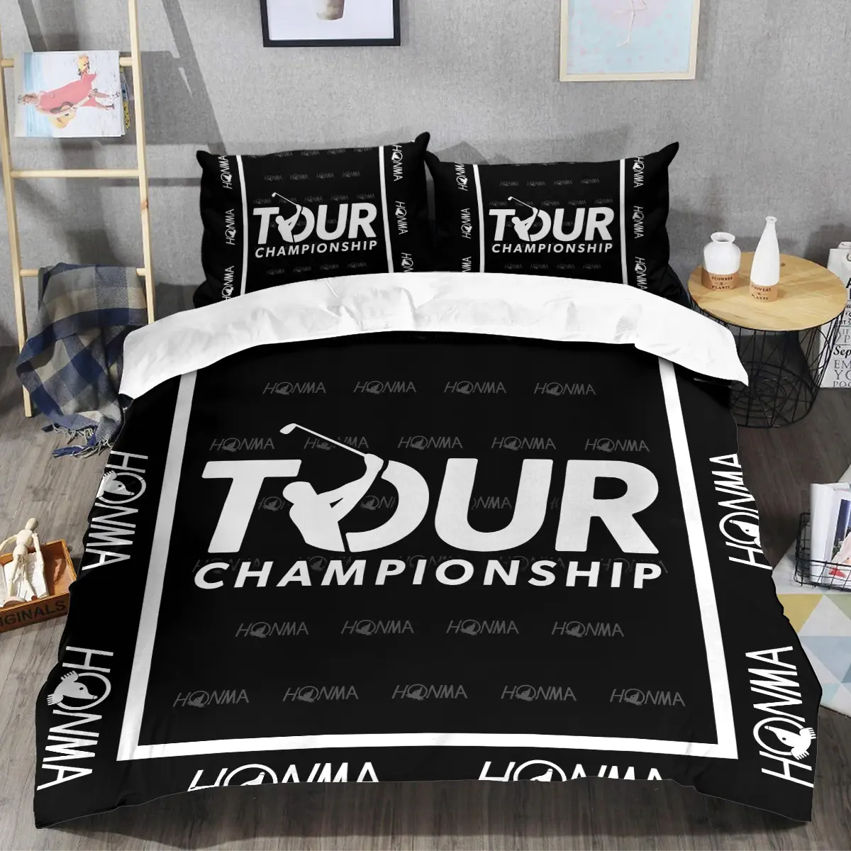 TOUR Championship Tournament Honma Brand Exclusive Logo All Over Prints BLTC221024A01HOSJT - Bedding Set