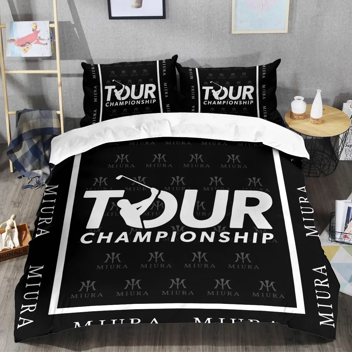 TOUR Championship Tournament Miura Golf Brand Exclusive Logo All Over Prints BLTC221024A01MGSJT - Bedding Set