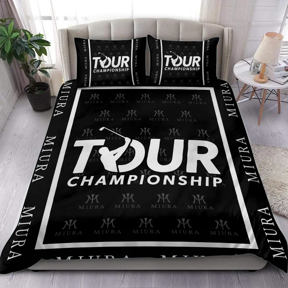 Presidents Cup Tournament Miura Golf Brand Exclusive Logo All Over Prints BLPC221024A01MGSJT - Bedding Set