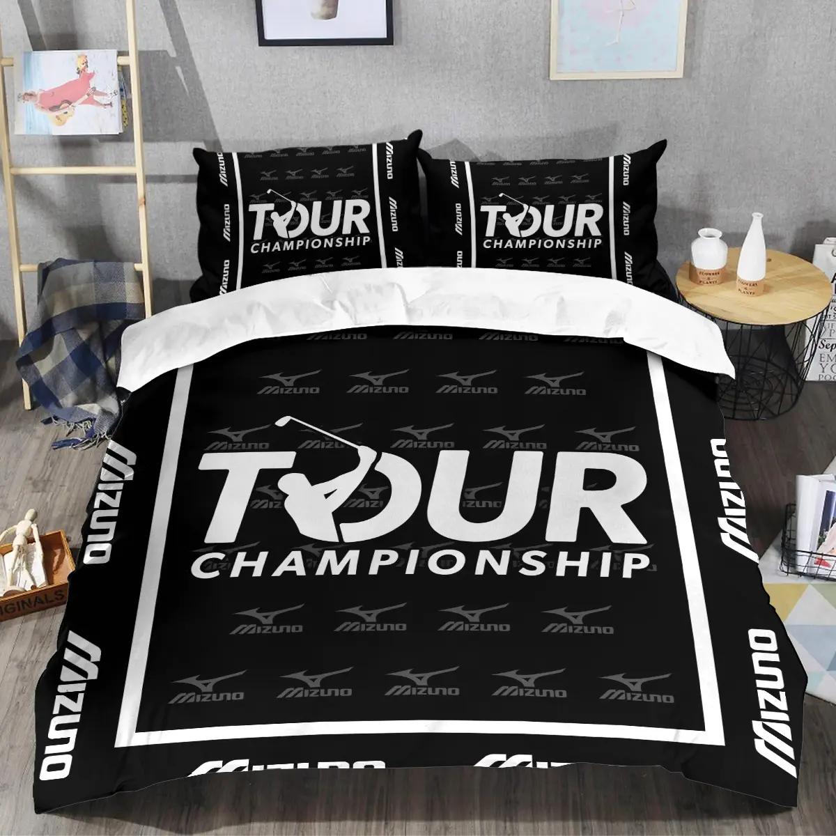 TOUR Championship Tournament Mizuno Brand Exclusive Logo All Over Prints BLTC221024A01MIZSJT - Bedding Set