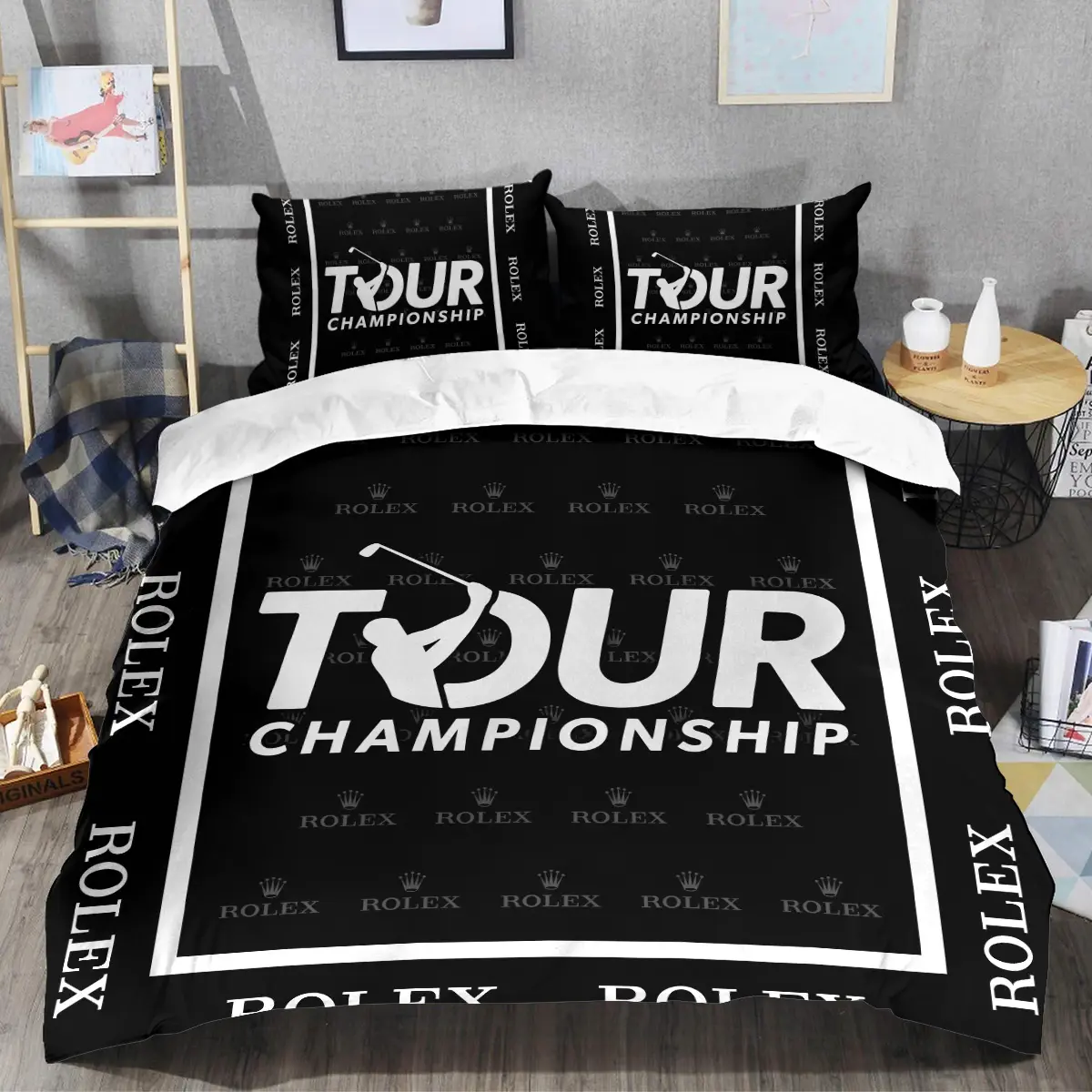 TOUR Championship Tournament Rolex Brand Exclusive Logo All Over Prints BLTC221024A01ROXSJT - Bedding Set