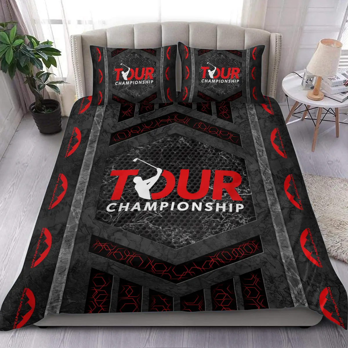 Ryder Cup Tournament Sun Mountain Brand Exclusive Logo All Over Prints BLRC231024A01SMBLK - Blanket