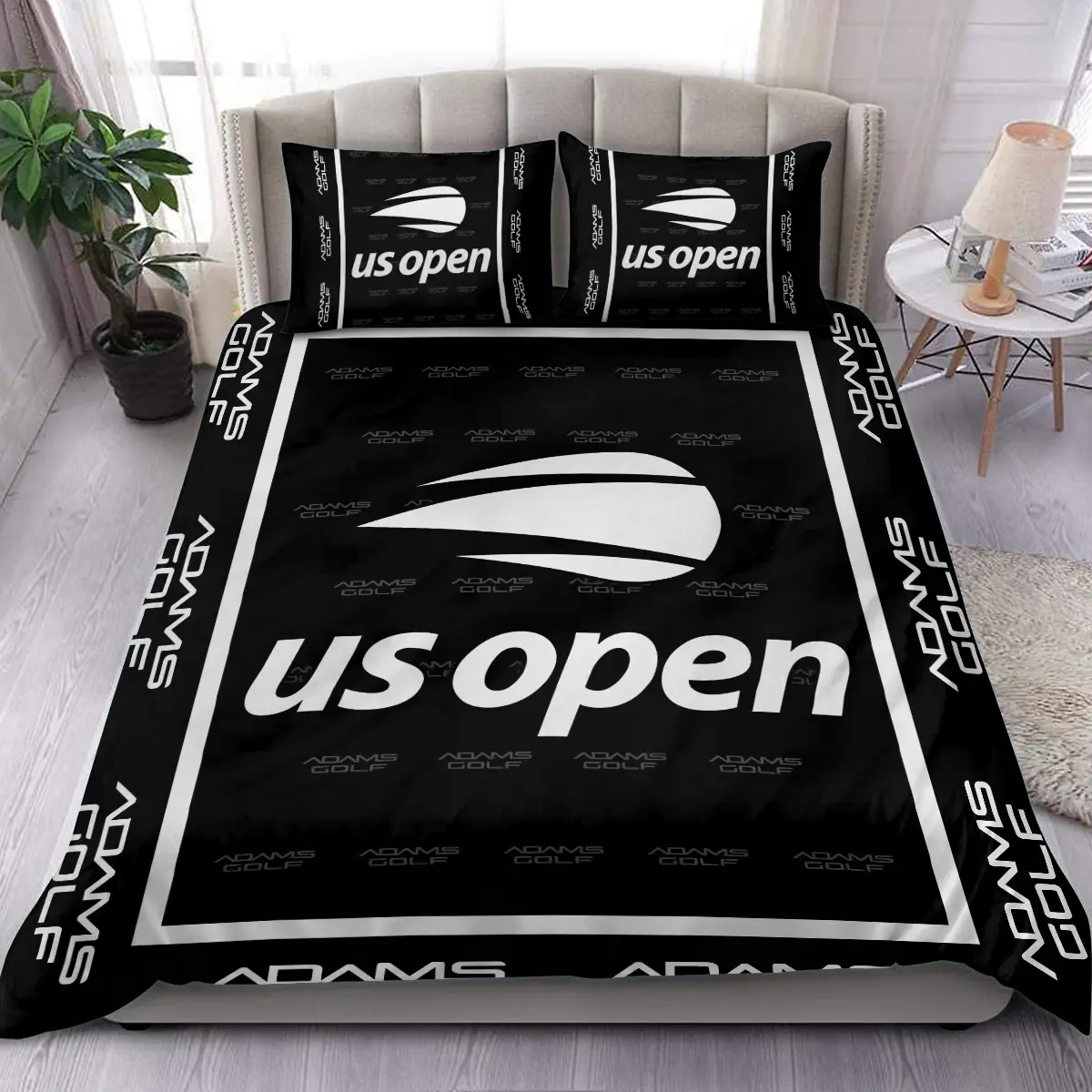 U.S. Open Tournament Adams Golf Brand Exclusive Logo All Over Prints BLUSO221024A01AGSJT - Bedding Set