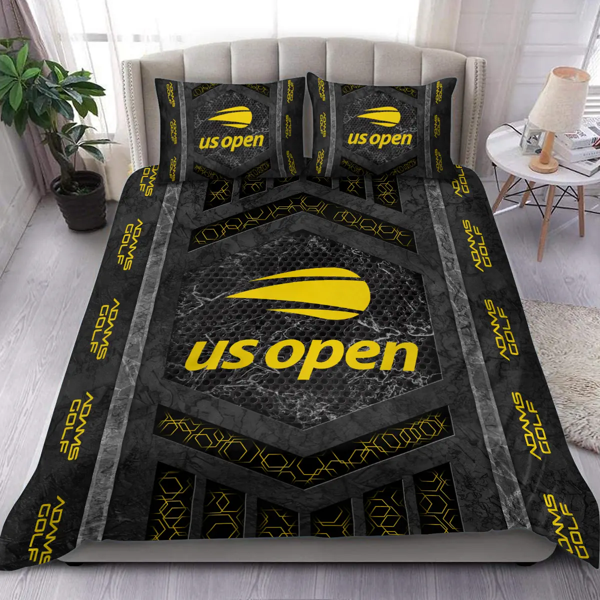 U.S. Open Tournament Adams Golf Brand Exclusive Logo All Over Prints BLUSO231024A01AGSJT - Bedding Set