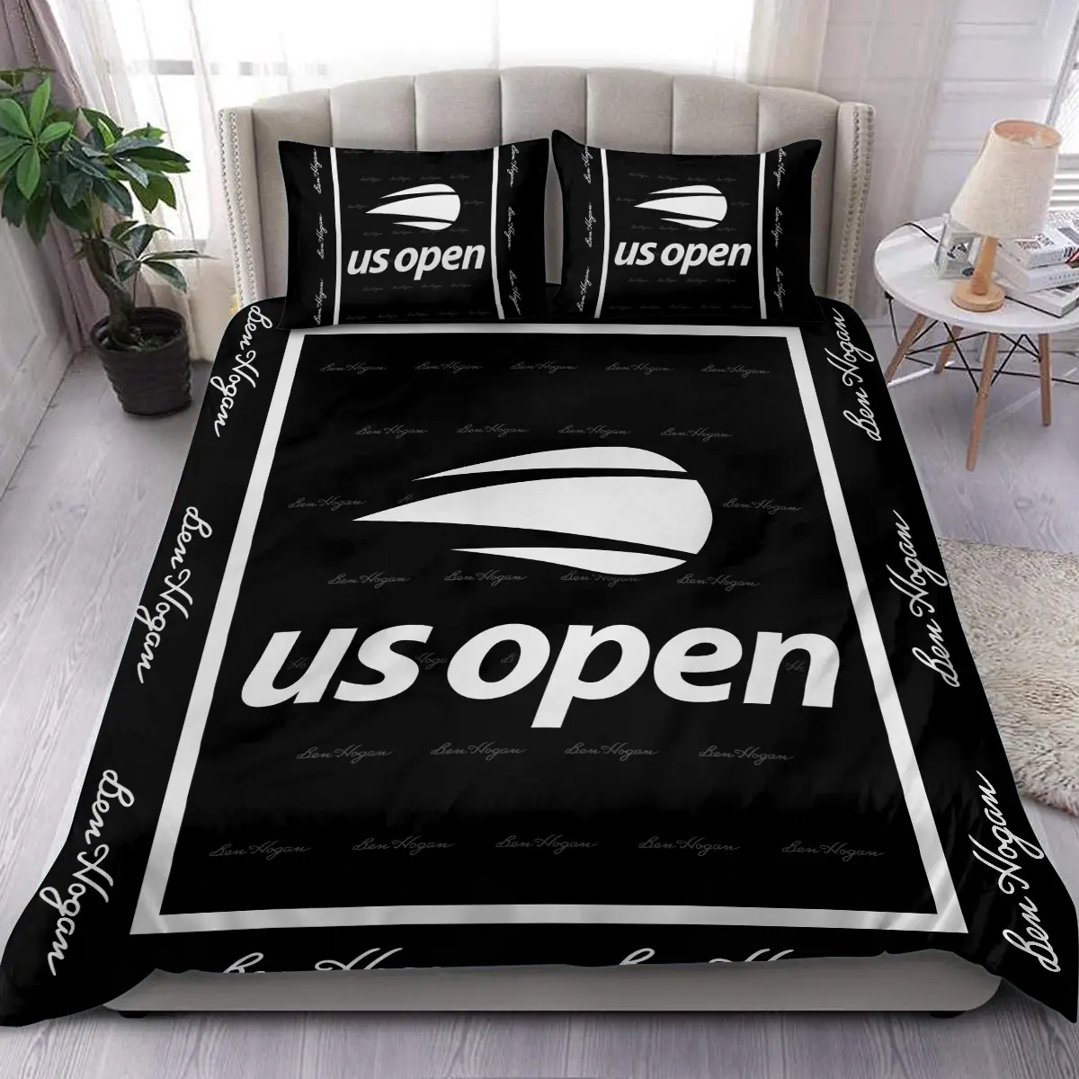 U.S. Open Tournament Ben Hogan Brand Exclusive Logo All Over Prints BLUSO221024A01BHSJT - Bedding Set