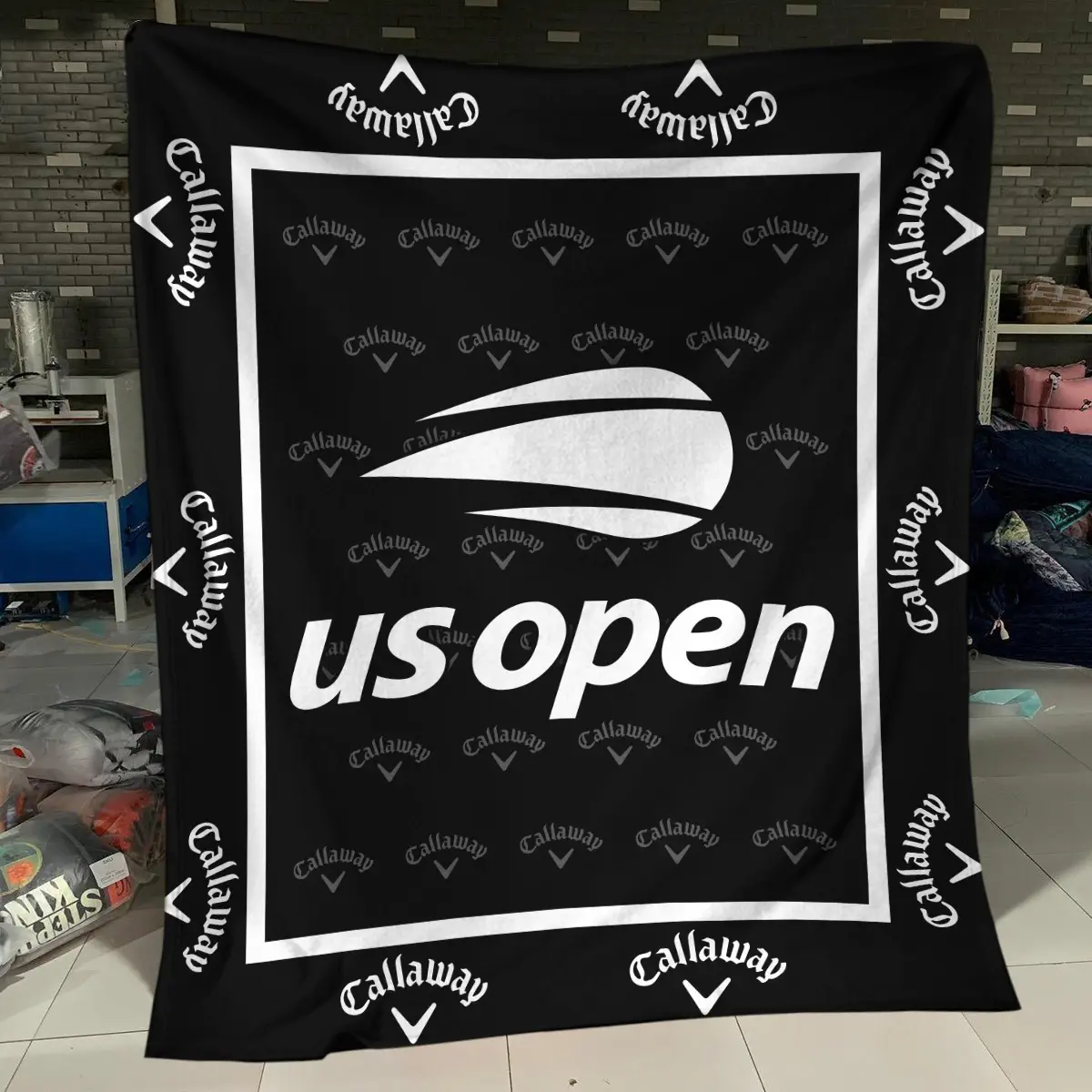 U.S. Open Tournament Callaway Brand Exclusive Logo All Over Prints BLUSO221024A01CLWBLK - Blanket