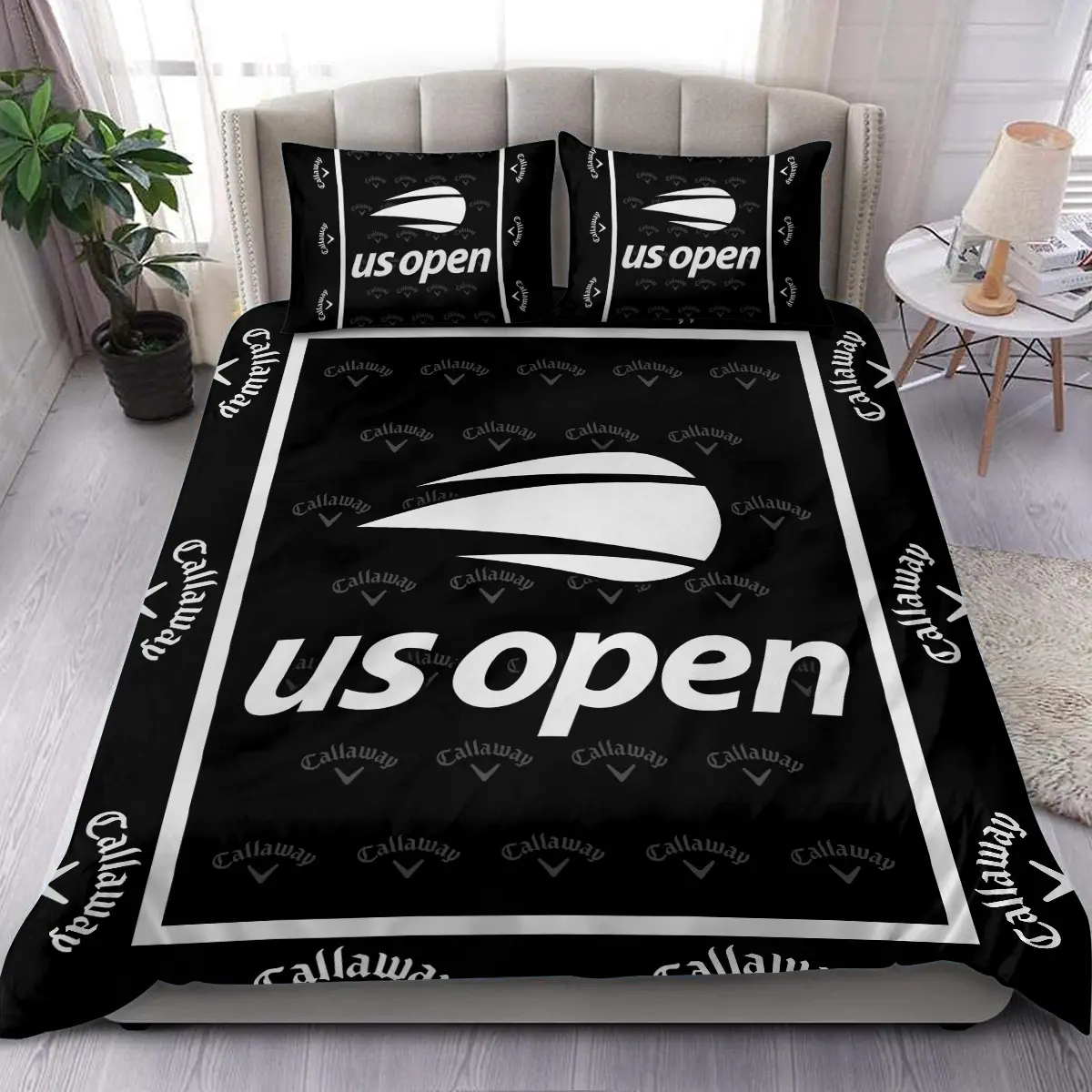 U.S. Open Tournament Callaway Brand Exclusive Logo All Over Prints BLUSO221024A01CLWSJT - Bedding Set