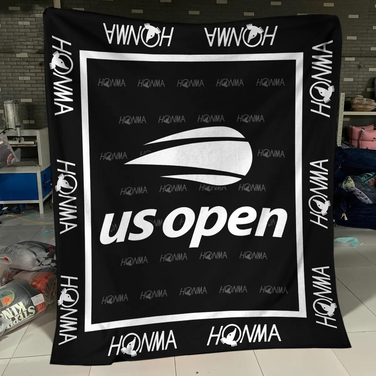 2025 PGA Championship Tournament Honma Brand Exclusive Logo All Over Prints BLPGC221024A01HOBLK - Blanket