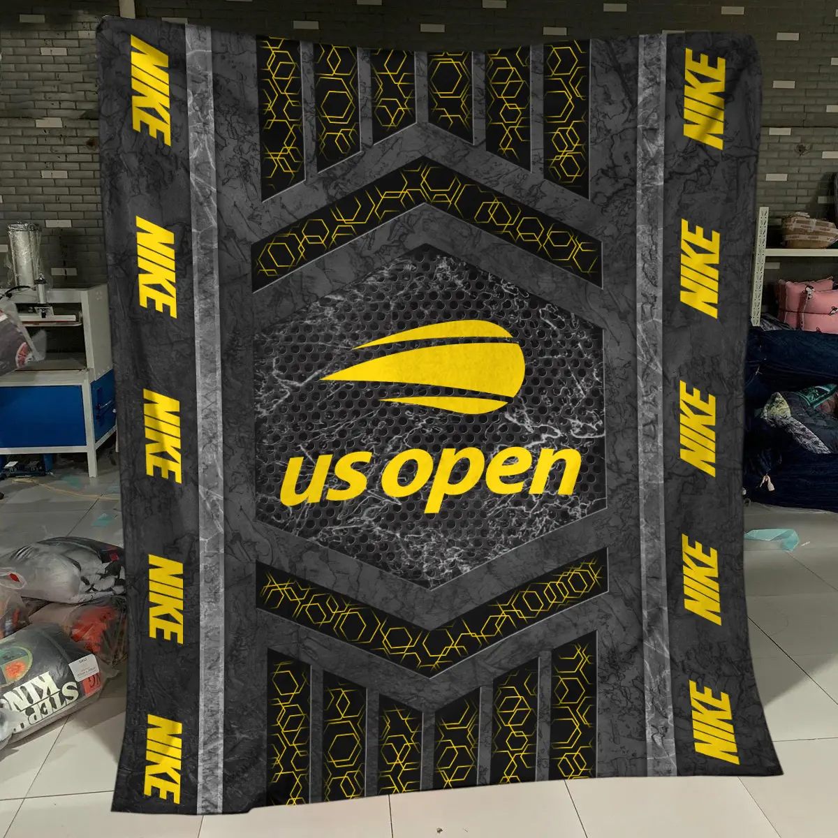 U.S. Open Tournament Nike Brand Exclusive Logo All Over Prints BLUSO231024A01NKBLK - Blanket