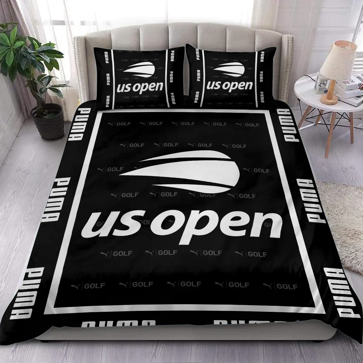 U.S. Open Tournament PUMA Golf Brand Exclusive Logo All Over Prints BLUSO221024A01PUMSJT - Bedding Set